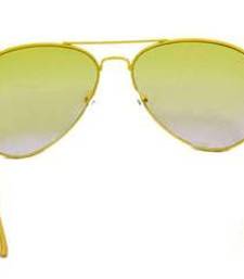 Buy Yellow Frame Light Yellow Lens Aviator Sunglasses Online