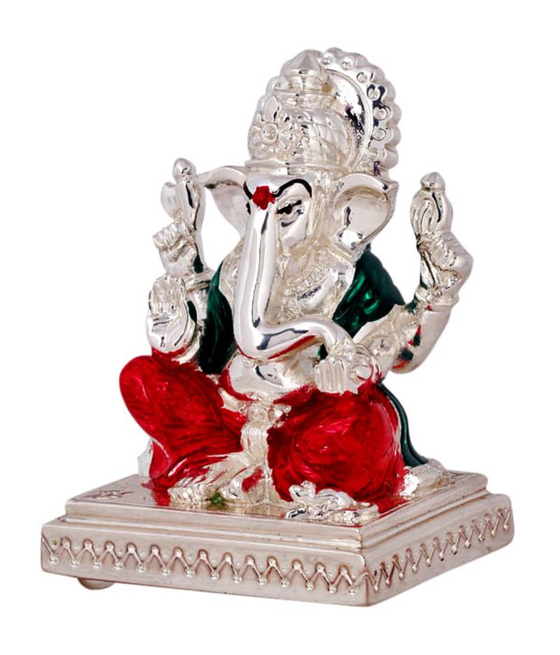 Buy Silver Plated Ganesh Idol Online