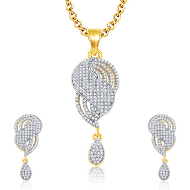Buy Gold gold plated Cubic Zirconia pendants Online