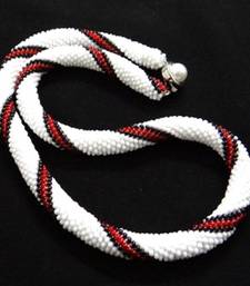 Buy White elegance stripe - Necklace Necklace online, Buy Necklaces online