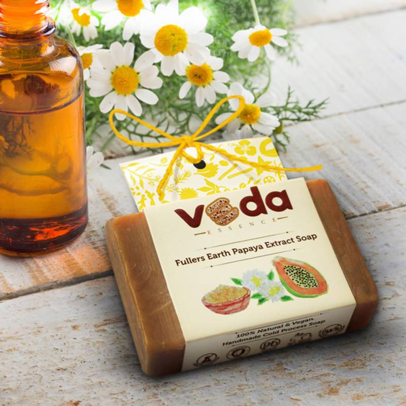 Buy Fuller earth papaya extract natural handmade soap Online