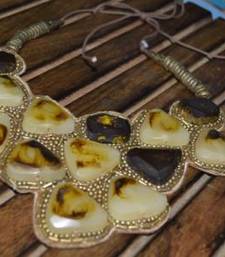 Buy Golden Bib necklace Necklace online, Buy Necklaces online