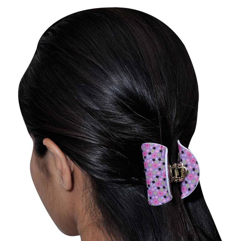 Buy Adorable Purple Pink Designer Hair Clutcher Online