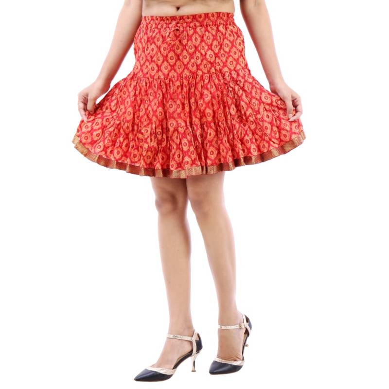 Buy Rajasthani Beautiful Designer Printed Mini Skirt Online