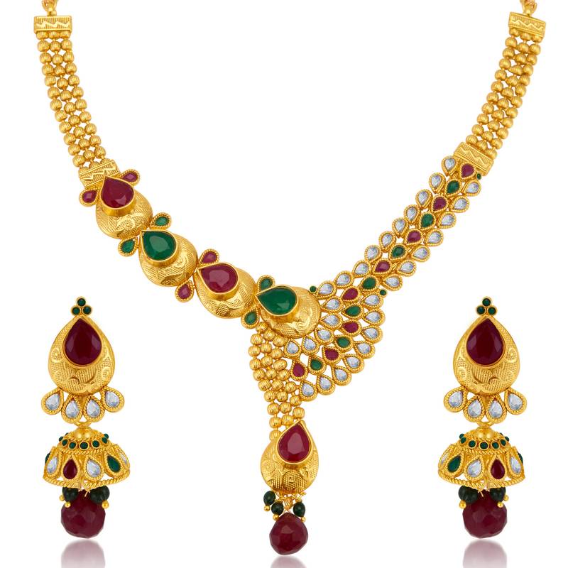 Buy Fine Gold Plated Necklace Set for Women Online