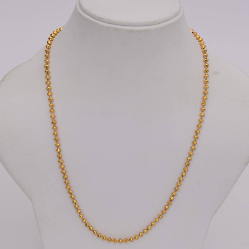 Buy Cute Balls Gold Colored Daily Wear Chain Online